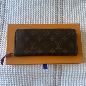 Louis Vuitton Clémence Fuscia Wallet